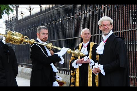 Lord chancellor and mace